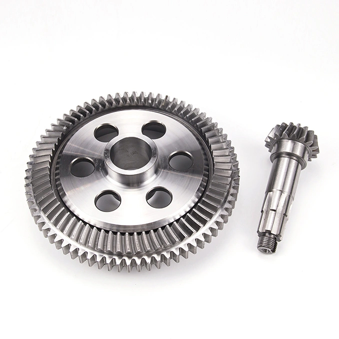 Precision Engineered Spiral Bevel Gear Set for Efficiency