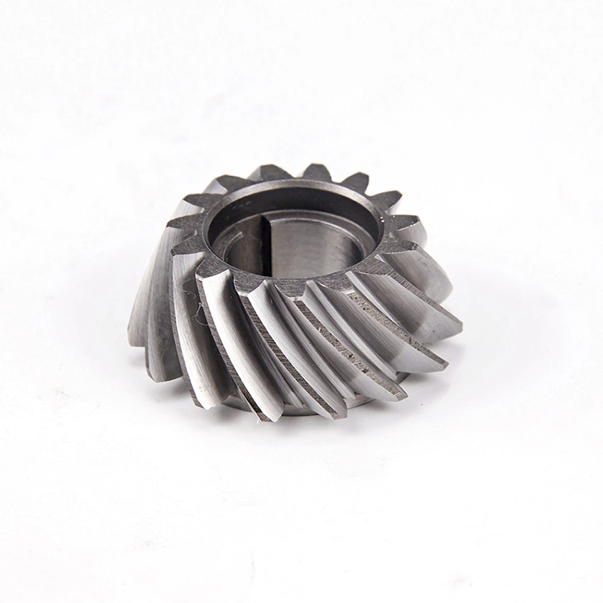 Pinion gear set mitered circular spiral bevel gear